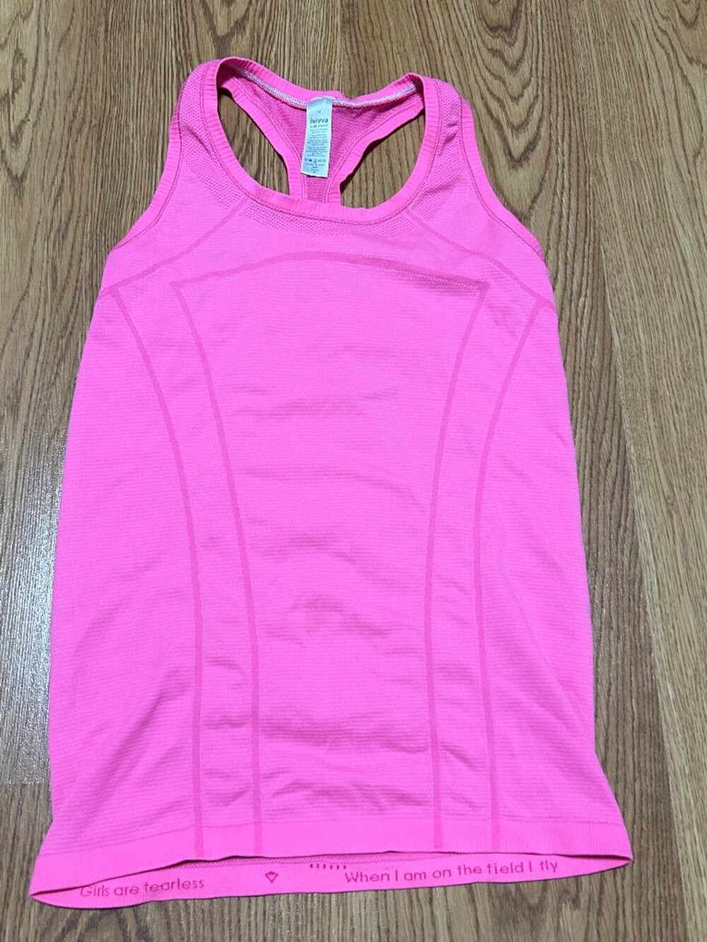 Lululemon Ivivva Hot Pink Swiftly Tank Top
